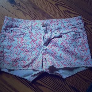 Cut off denim shorts